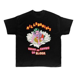 T - Shirt - Milledenials - Daisies (Black)
