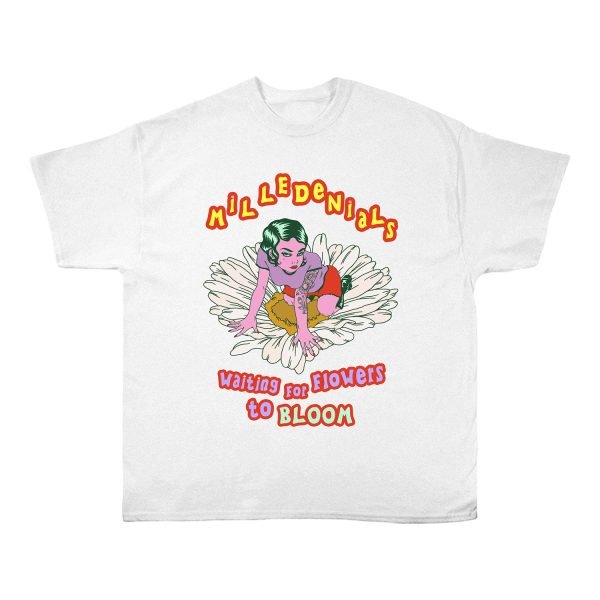 T – Shirt – Milledenials – Daisies (White) – Bojakrama Press