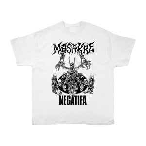 T - Shirt - Negatifa / Masakre - Blood And Violence (White)